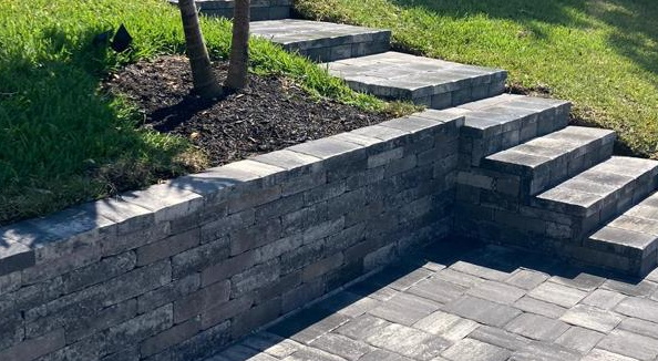 Services Retaining Wall - SWFL Pavers